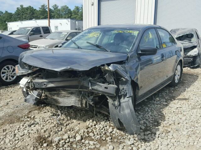 3VW1K7AJ2CM383095 - 2012 VOLKSWAGEN JETTA BASE GRAY photo 2