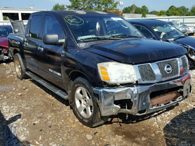 1N6AA07A06N542742 - 2006 NISSAN TITAN XE BLACK photo 1