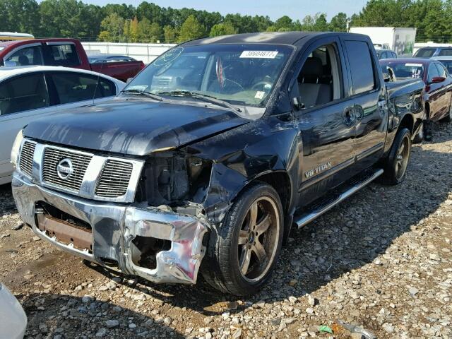 1N6AA07A06N542742 - 2006 NISSAN TITAN XE BLACK photo 2