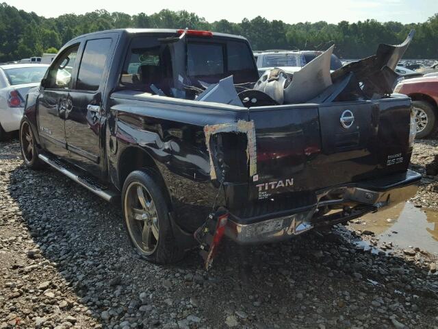 1N6AA07A06N542742 - 2006 NISSAN TITAN XE BLACK photo 3