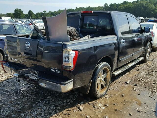 1N6AA07A06N542742 - 2006 NISSAN TITAN XE BLACK photo 4