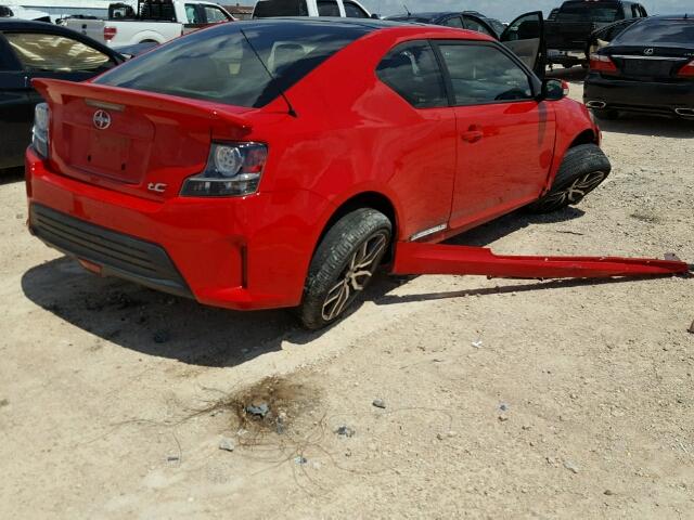 JTKJF5C72E3084684 - 2014 TOYOTA SCION TC წითელი ფოტო 4