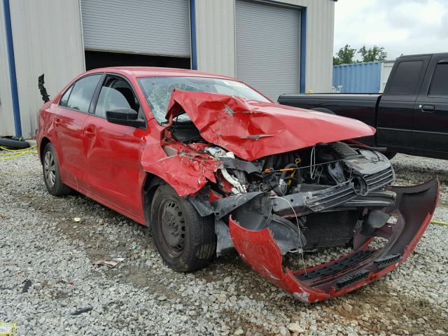 3VW2K7AJ2EM226173 - 2014 VOLKSWAGEN JETTA BASE 红色 照片 1