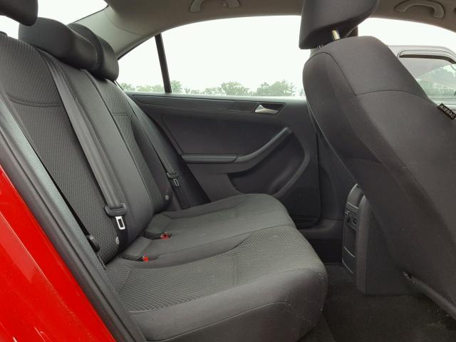 3VW2K7AJ2EM226173 - 2014 VOLKSWAGEN JETTA BASE 红色 照片 6