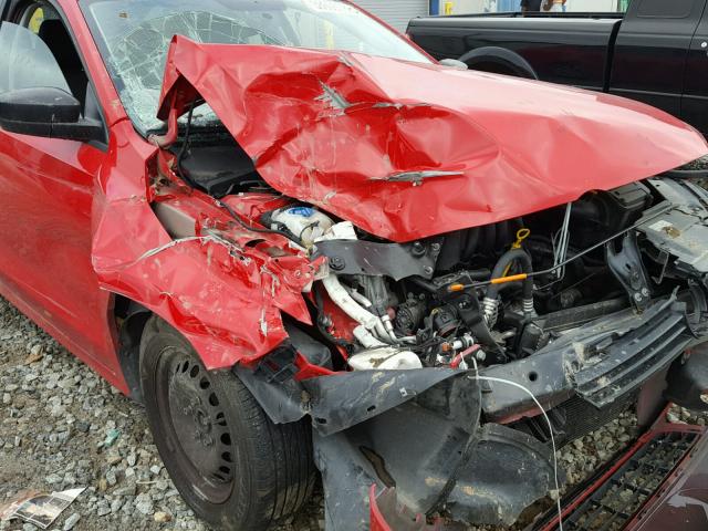 3VW2K7AJ2EM226173 - 2014 VOLKSWAGEN JETTA BASE 红色 照片 9