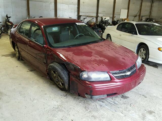 2G1WH52K559163280 - 2005 CHEVROLET IMPALA MAROON photo 1