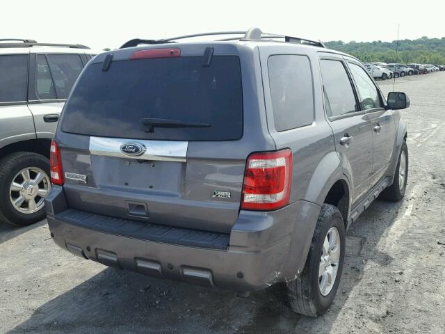 1FMCU9EG5AKB50022 - 2010 FORD ESCAPE LIM GRAY photo 4