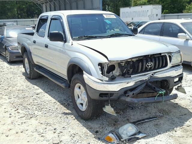 5TEHN72NX4Z455160 - 2004 TOYOTA TACOMA SILVER photo 1