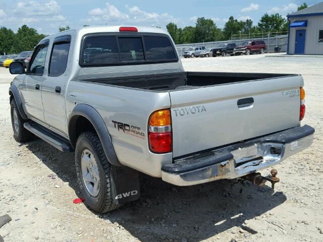 5TEHN72NX4Z455160 - 2004 TOYOTA TACOMA SILVER photo 3