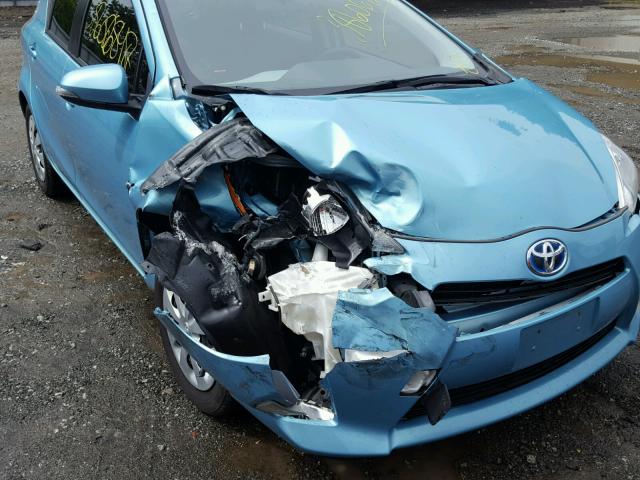 JTDKDTB38C1028651 - 2012 TOYOTA PRIUS C BLUE photo 9