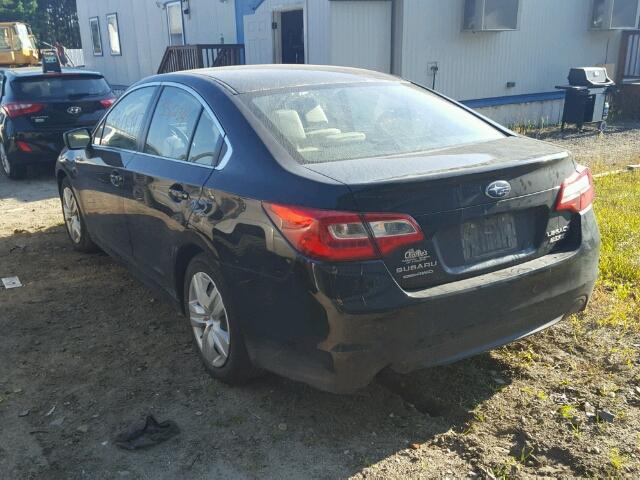 4S3BNAA68H3014418 - 2017 SUBARU LEGACY BLACK photo 3