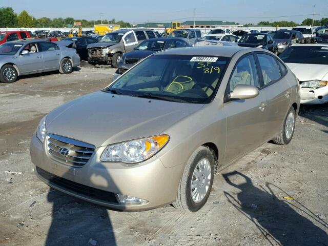 KMHDU4AD2AU843511 - 2010 HYUNDAI ELANTRA BL TAN photo 2