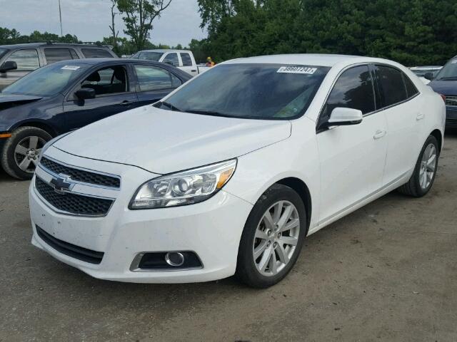 1G11E5SA5DF309337 - 2013 CHEVROLET MALIBU WHITE photo 2