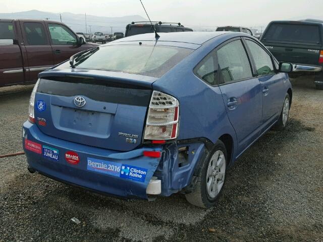 JTDKB20U267528852 - 2006 TOYOTA PRIUS BLUE photo 4