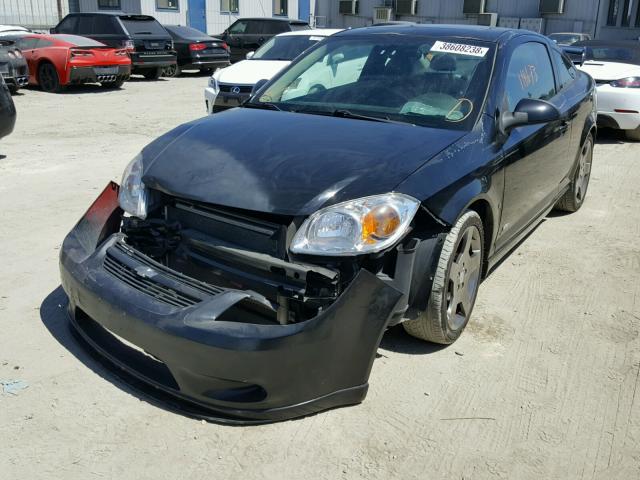 1G1AP11PX67699163 - 2006 CHEVROLET COBALT SS BLACK photo 2