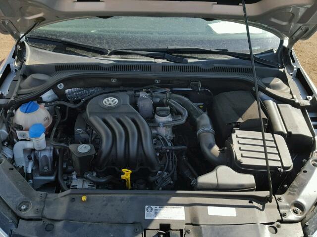 3VW1K7AJ7EM398727 - 2014 VOLKSWAGEN JETTA BASE SILVER photo 7