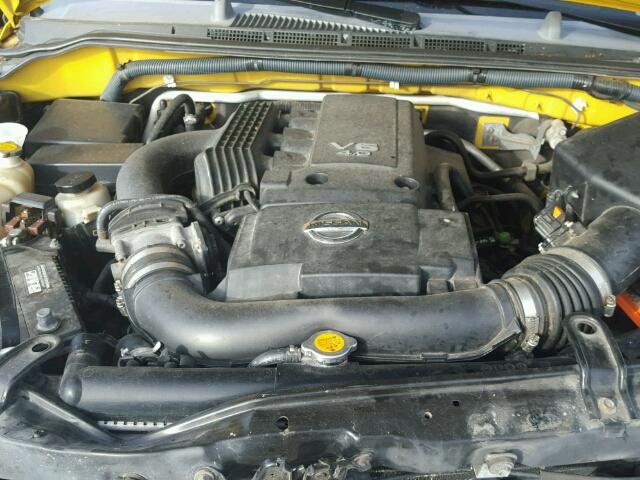 5N1AN08U45C658371 - 2005 NISSAN XTERRA OFF YELLOW photo 7