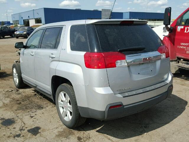 2GKFLREK7C6250125 - 2012 GMC TERRAIN SL SILVER photo 3