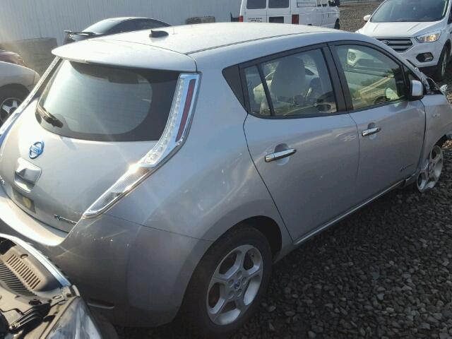 JN1AZ0CP5CT015490 - 2012 NISSAN LEAF SV SILVER photo 4