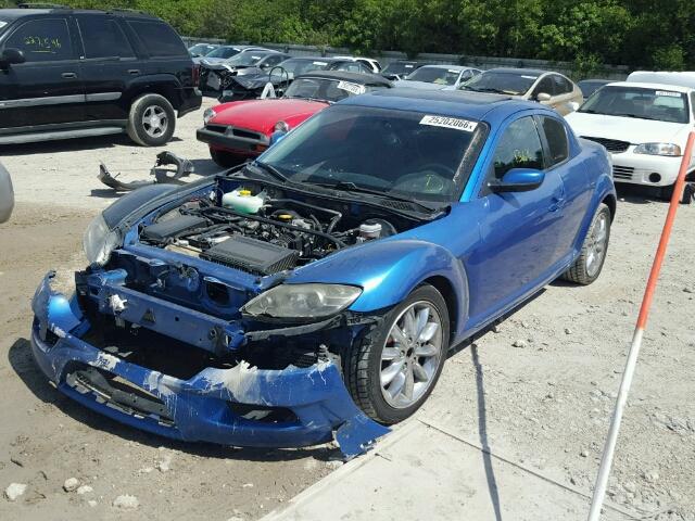 JM1FE173250156324 - 2005 MAZDA RX8 BLUE photo 2