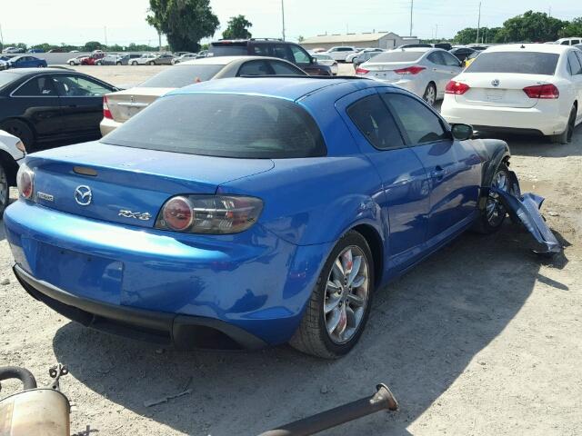 JM1FE173250156324 - 2005 MAZDA RX8 BLUE photo 4