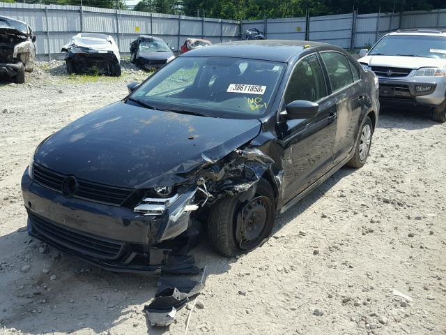 3VW2K7AJXCM474071 - 2012 VOLKSWAGEN JETTA BASE Սև լուսանկար 2