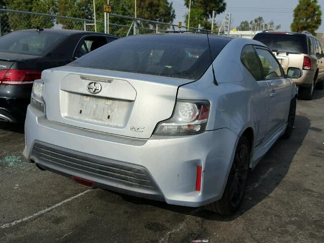 JTKJF5C73E3066498 - 2014 TOYOTA SCION TC GRAY photo 4