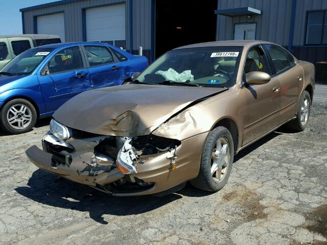 1G3NF52E2XC301095 - 1999 OLDSMOBILE ALERO GLS 金色 照片 2