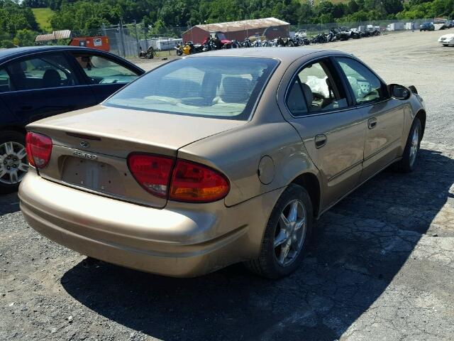 1G3NF52E2XC301095 - 1999 OLDSMOBILE ALERO GLS 金色 照片 4