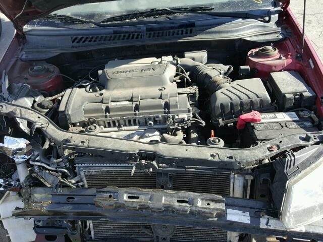 KNAFE222295663654 - 2009 KIA SPECTRA EX RED photo 7