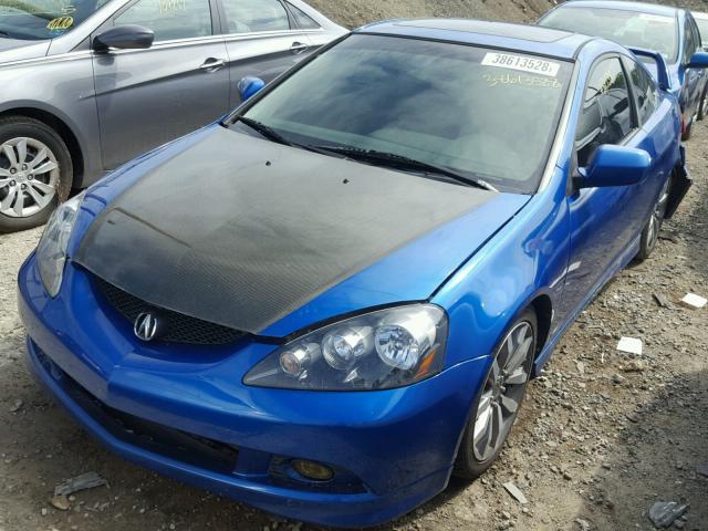 JH4DC53095S000932 - 2005 ACURA RSX TYPE-S BLUE photo 2