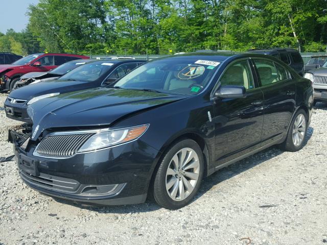 1LNHL9EK6DG606324 - 2013 LINCOLN MKS BLACK photo 2