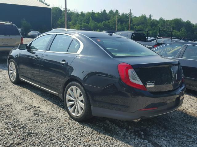 1LNHL9EK6DG606324 - 2013 LINCOLN MKS BLACK photo 3