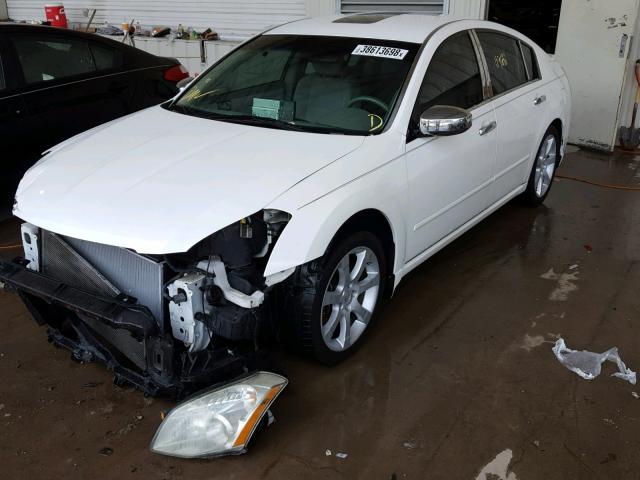 1N4BA41E67C827183 - 2007 NISSAN MAXIMA SE WHITE photo 2