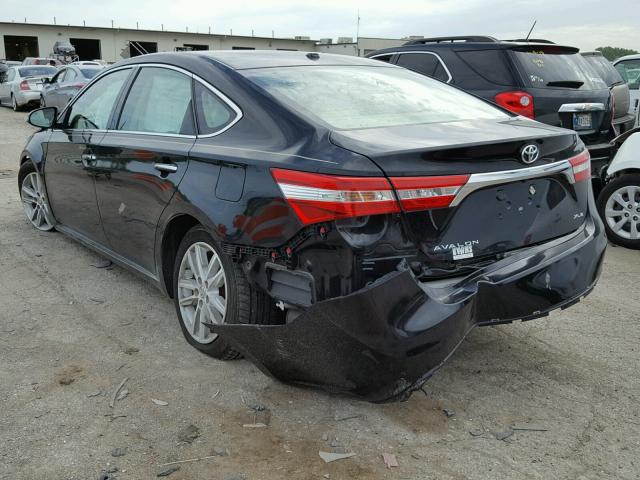 4T1BK1EB9FU165996 - 2015 TOYOTA AVALON XLE BLACK photo 3