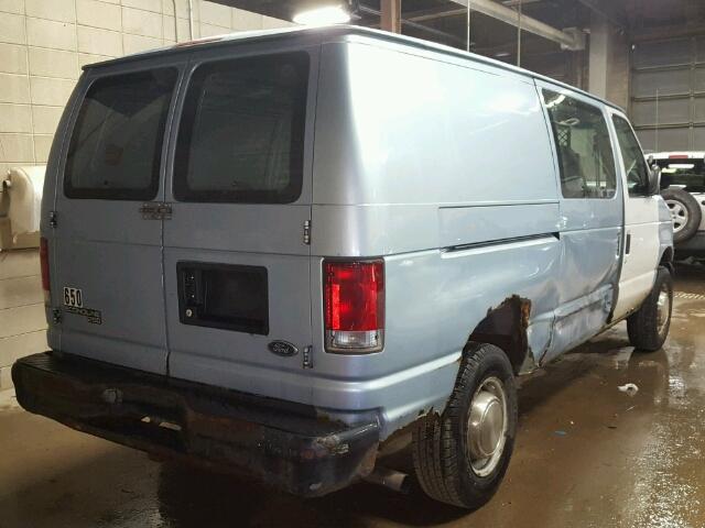 1FTNE24L2WHB51620 - 1998 FORD ECONOLINE BLUE photo 4