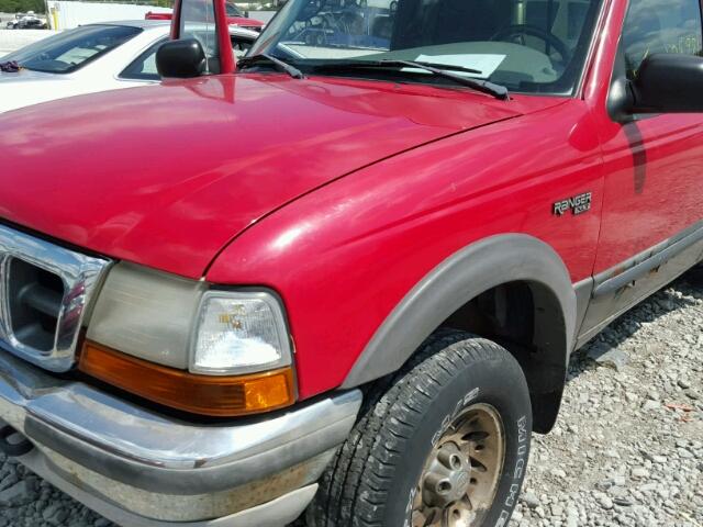 1FTZR15X5WTA75888 - 1998 FORD RANGER SUP RED photo 9