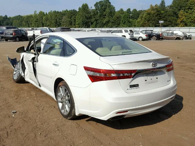 4T1BK1EBXEU122914 - 2014 TOYOTA AVALON BAS WHITE photo 3