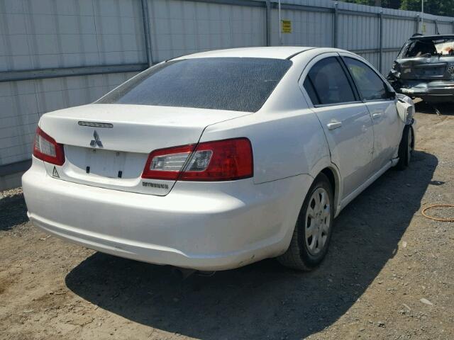 4A32B3FF7CE010948 - 2012 MITSUBISHI GALANT ES WHITE photo 4