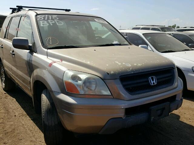 2HKYF18674H578072 - 2004 HONDA PILOT GOLD photo 1