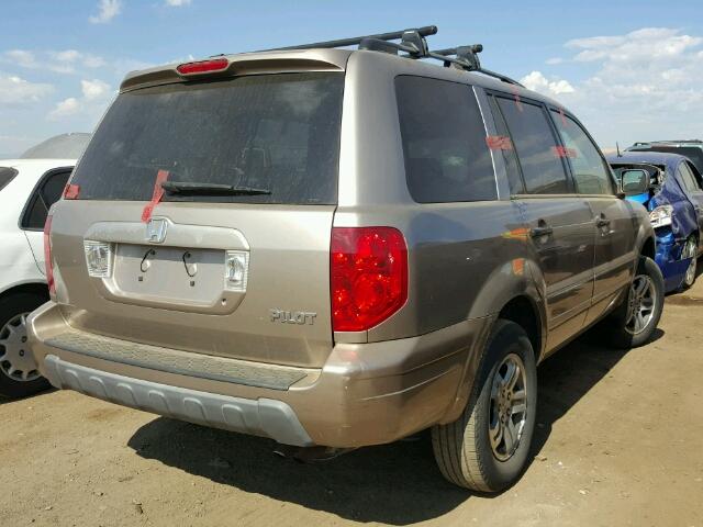 2HKYF18674H578072 - 2004 HONDA PILOT GOLD photo 4