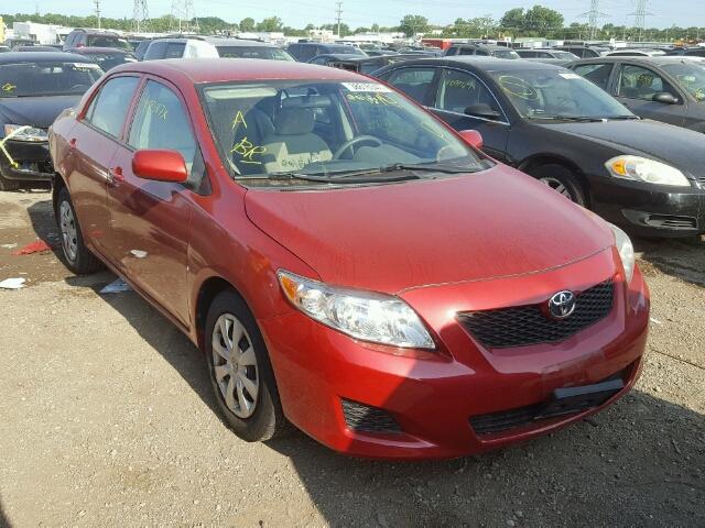 1NXBU4EE2AZ259166 - 2010 TOYOTA COROLLA RED photo 1