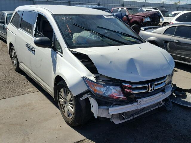 5FNRL5H25FB127421 - 2015 HONDA ODYSSEY LX WHITE photo 1