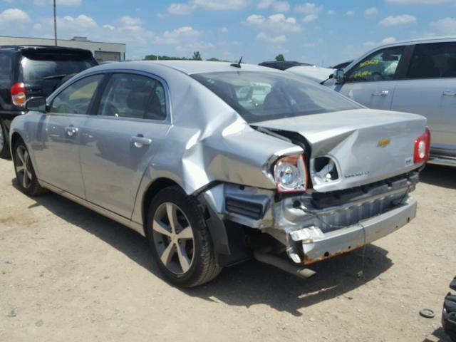 1G1ZC5E18BF360333 - 2011 CHEVROLET MALIBU 1LT SILVER photo 3
