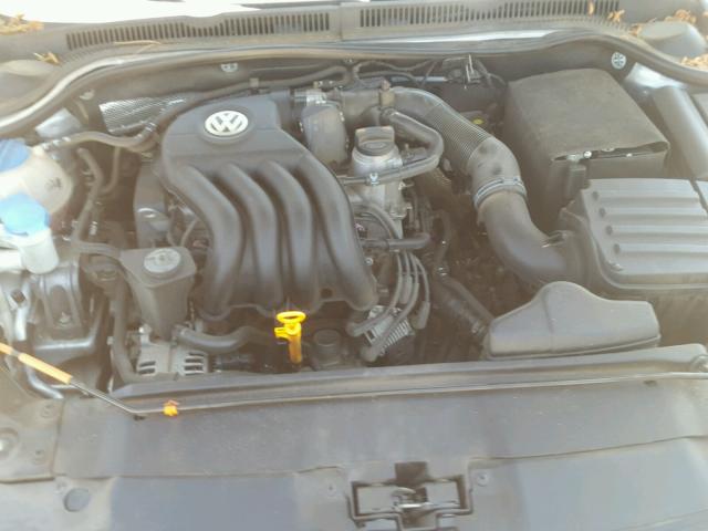 3VW2K7AJ4CM463311 - 2012 VOLKSWAGEN JETTA BASE SILVER photo 7