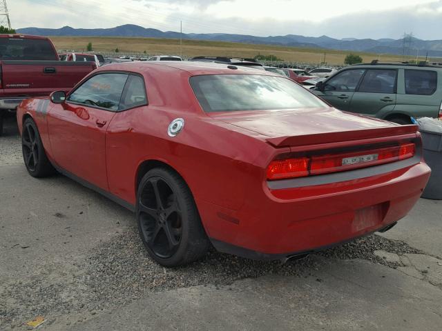 2C3CDYBT4CH189151 - 2012 DODGE CHALLENGER RED photo 3