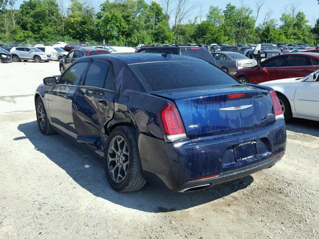 2C3CCAGG9GH244401 - 2016 CHRYSLER 300 S BLUE photo 3