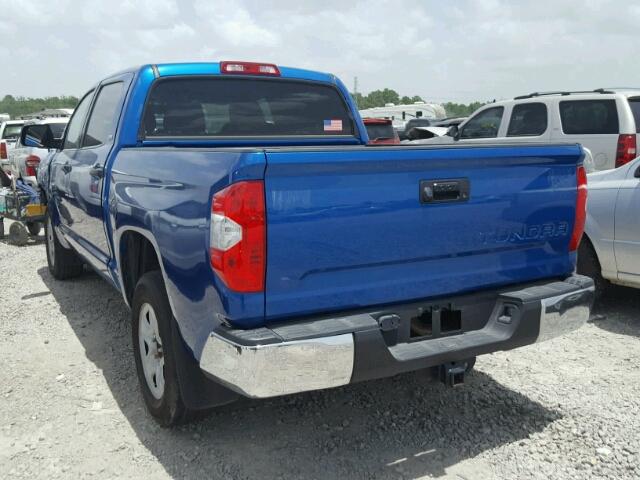 5TFEM5F17GX106048 - 2016 TOYOTA TUNDRA CRE BLUE photo 3