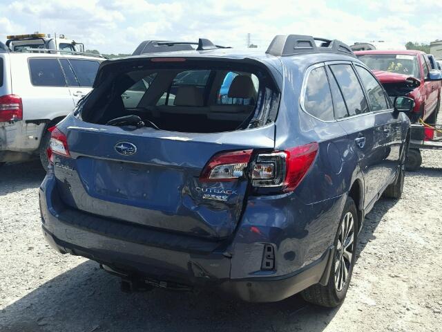 4S4BSANCXH3226192 - 2017 SUBARU OUTBACK 2. BLUE photo 4