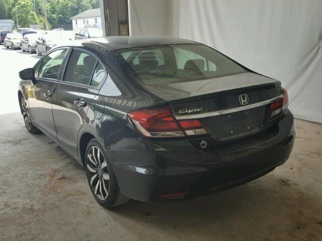 2HGFB2F94FH510167 - 2015 HONDA CIVIC EXL 黑色 照片 3